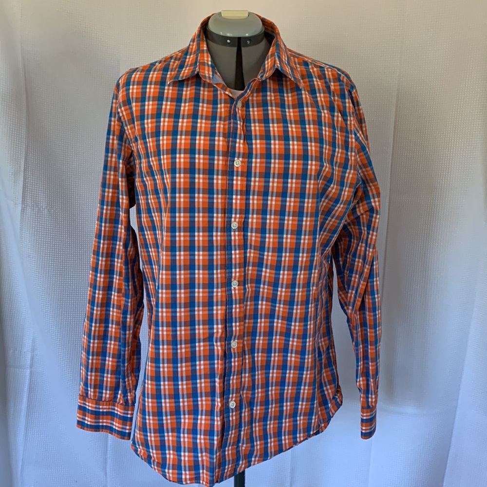 Banana Republic long sleeve button down shirt, Size L tailored slim fit - Picture 2 of 4